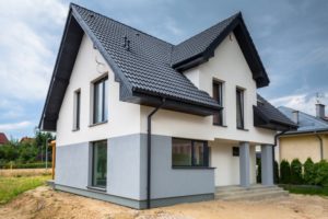 a two-tone-painted house 